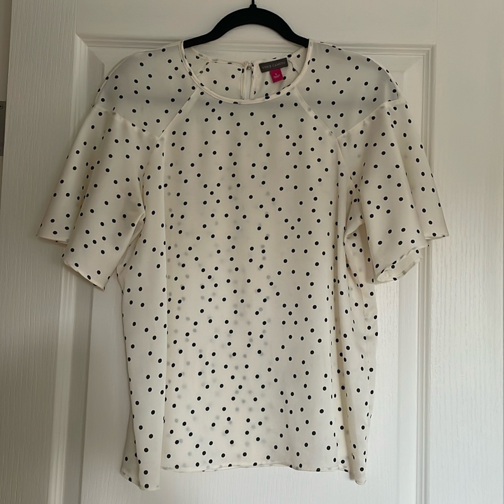 Polka Dot Blouse with Bell Sleeves